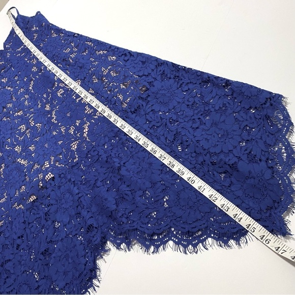 Lulus One Wish Royal Blue Lace Dress Sz Medium Spaghetti Strap Midi Summer - Picture 14 of 14